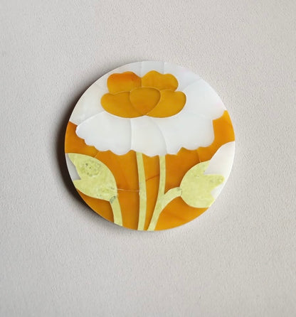 Marble honey onyx inlay Tile