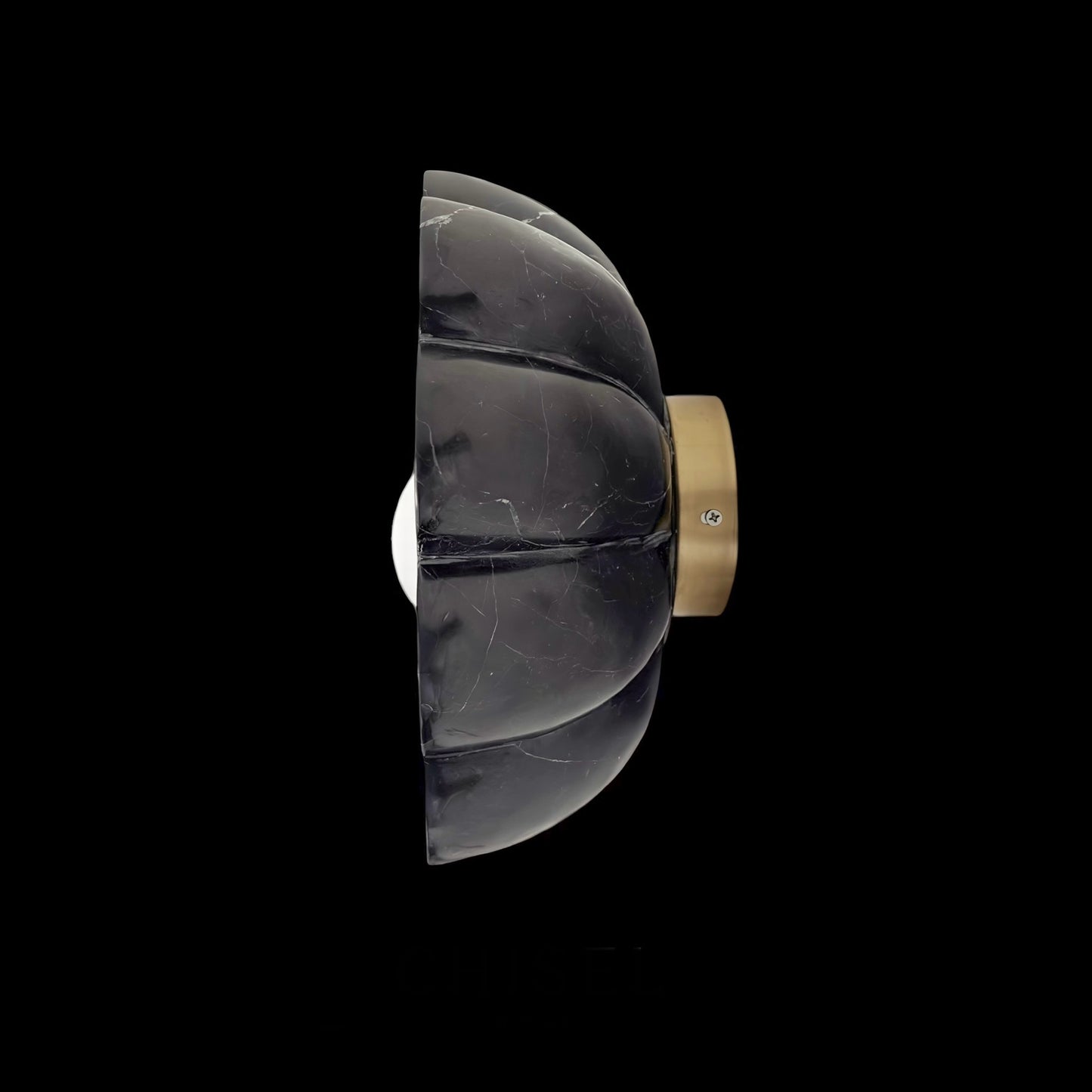 Petra Bloom Wall Sconce – Nero Marquina Marble