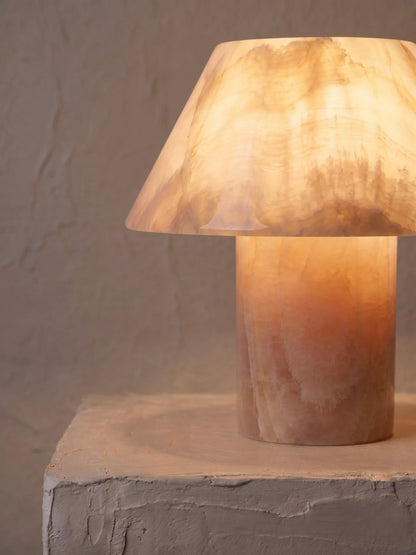 Petra Bloom Table Lamp Made In Pink Onyx