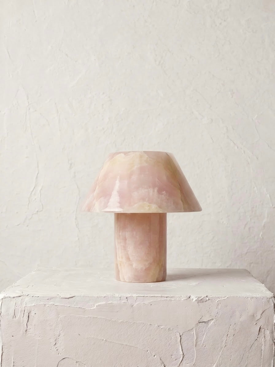 Petra Bloom Table Lamp Made In Pink Onyx