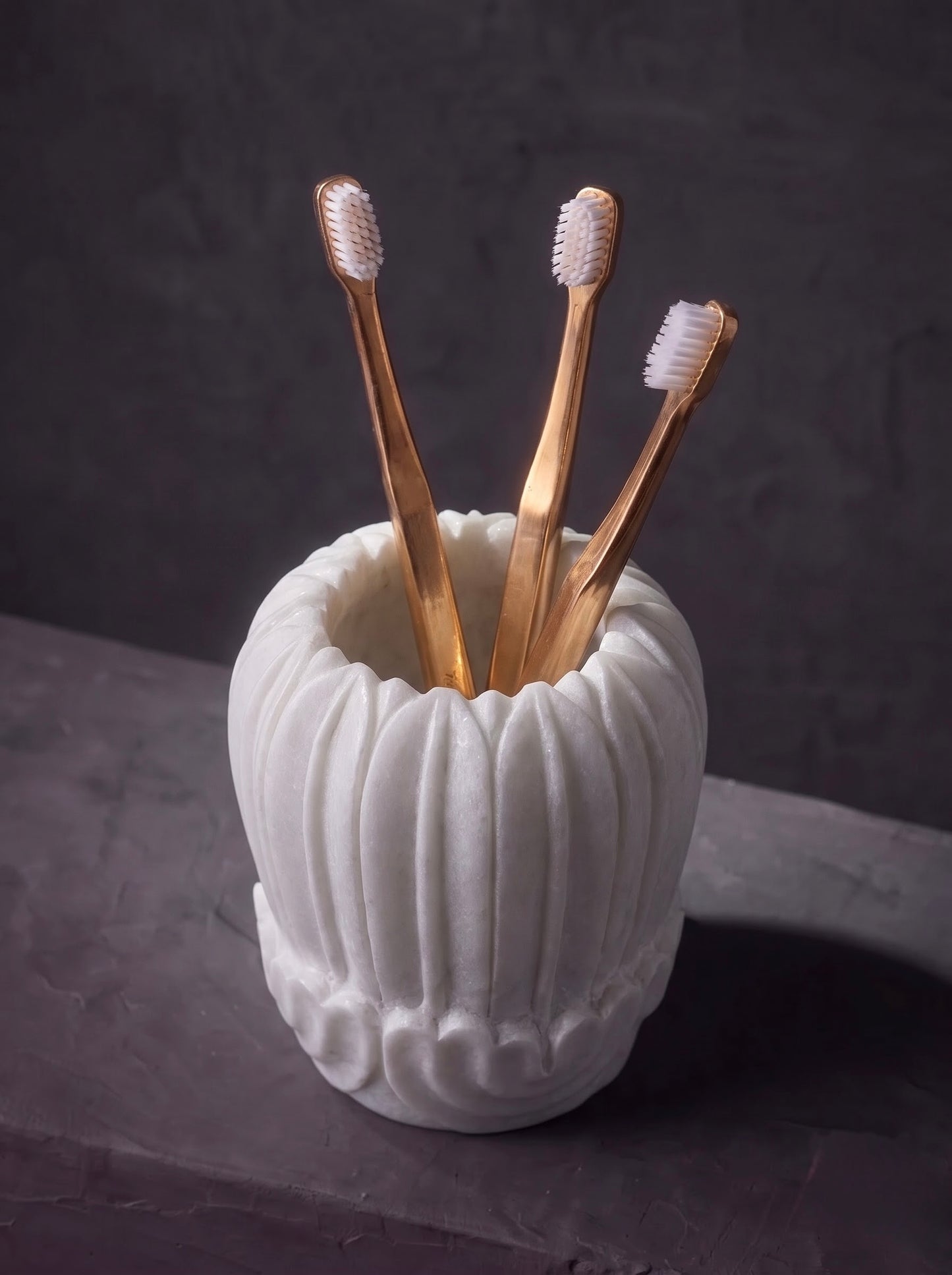 Handmade Scalloped Toothbrush Holder