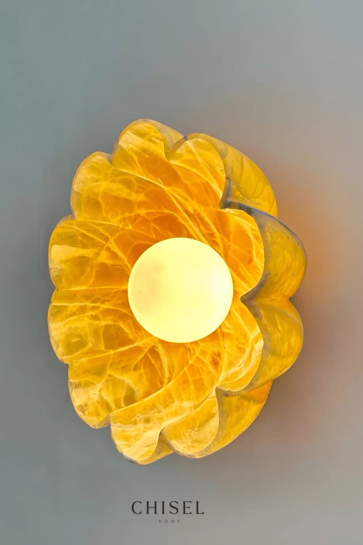 Petra Bloom Wall Sconce – Honey Onyx