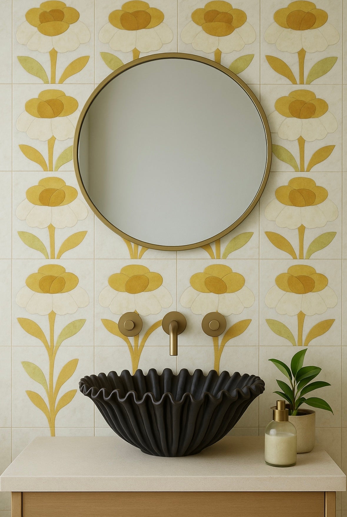 Marble honey onyx inlay Tile