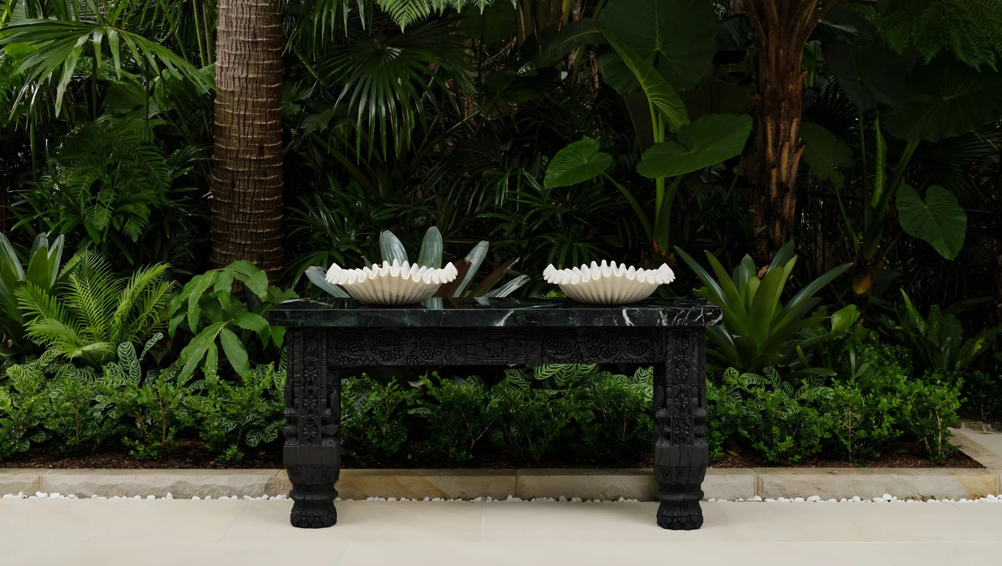 Luxury handcrafted marble bathroom sink by Chisel Home modern minimalist design, sculpted from natural stone for elegant interiors