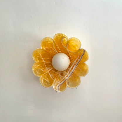 Petra Bloom Wall Sconce – Honey Onyx