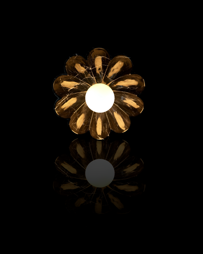 Petra Bloom Wall Sconce – Nero Marquina Marble
