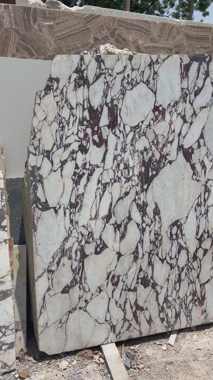 Calacatta Viola Marble Slab | Dramatic Violet Veined Stone